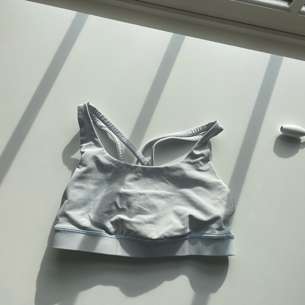 Lululemon light blue energy bra
